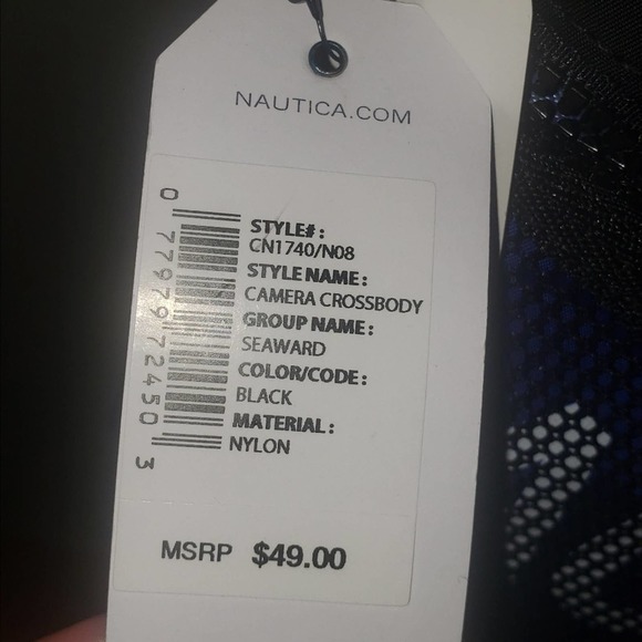 Nautica Camera Bag Black & Blue NWT - Picture 4 of 7